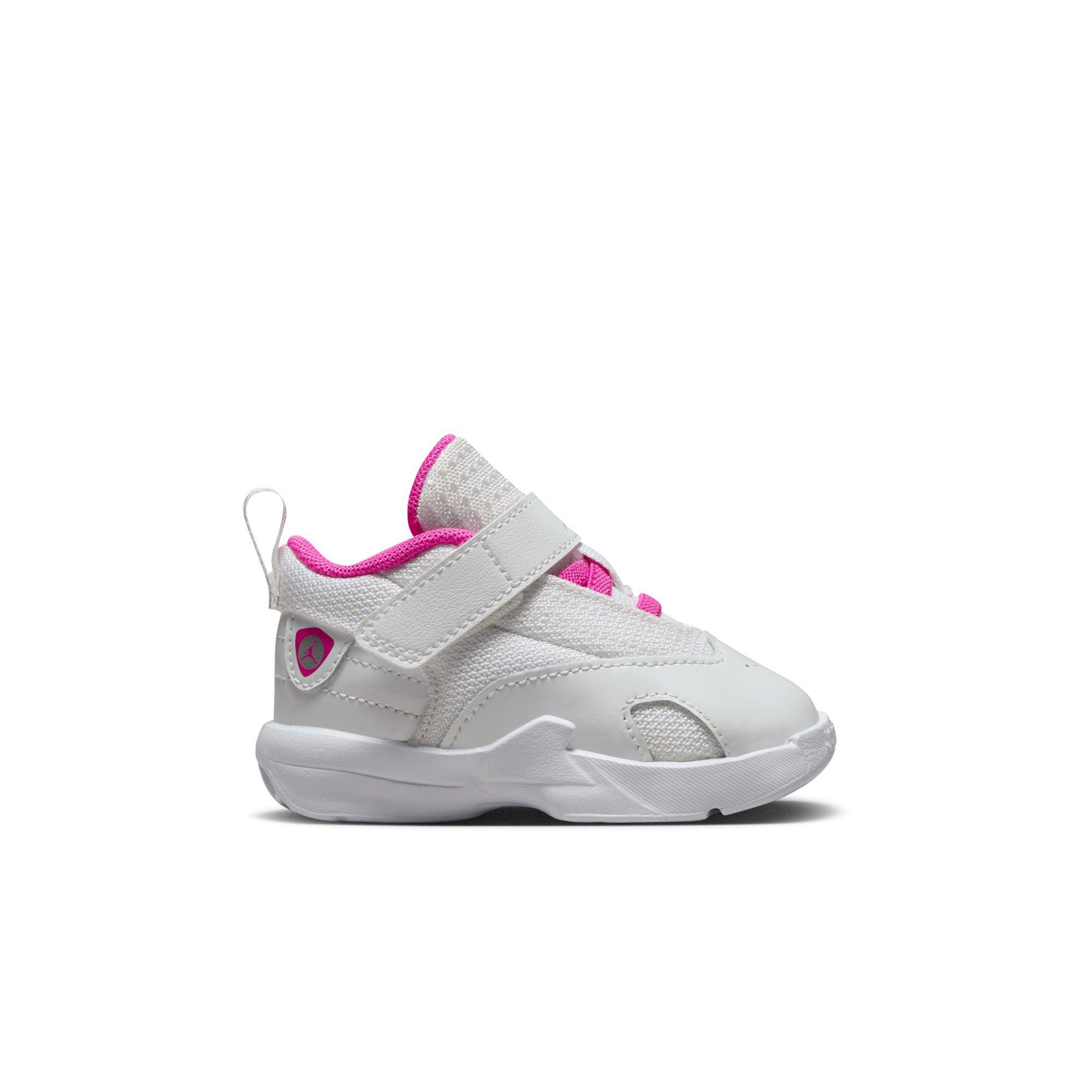 Jordan Max Aura 6 Toddler Girls White Fire Pink Shoe